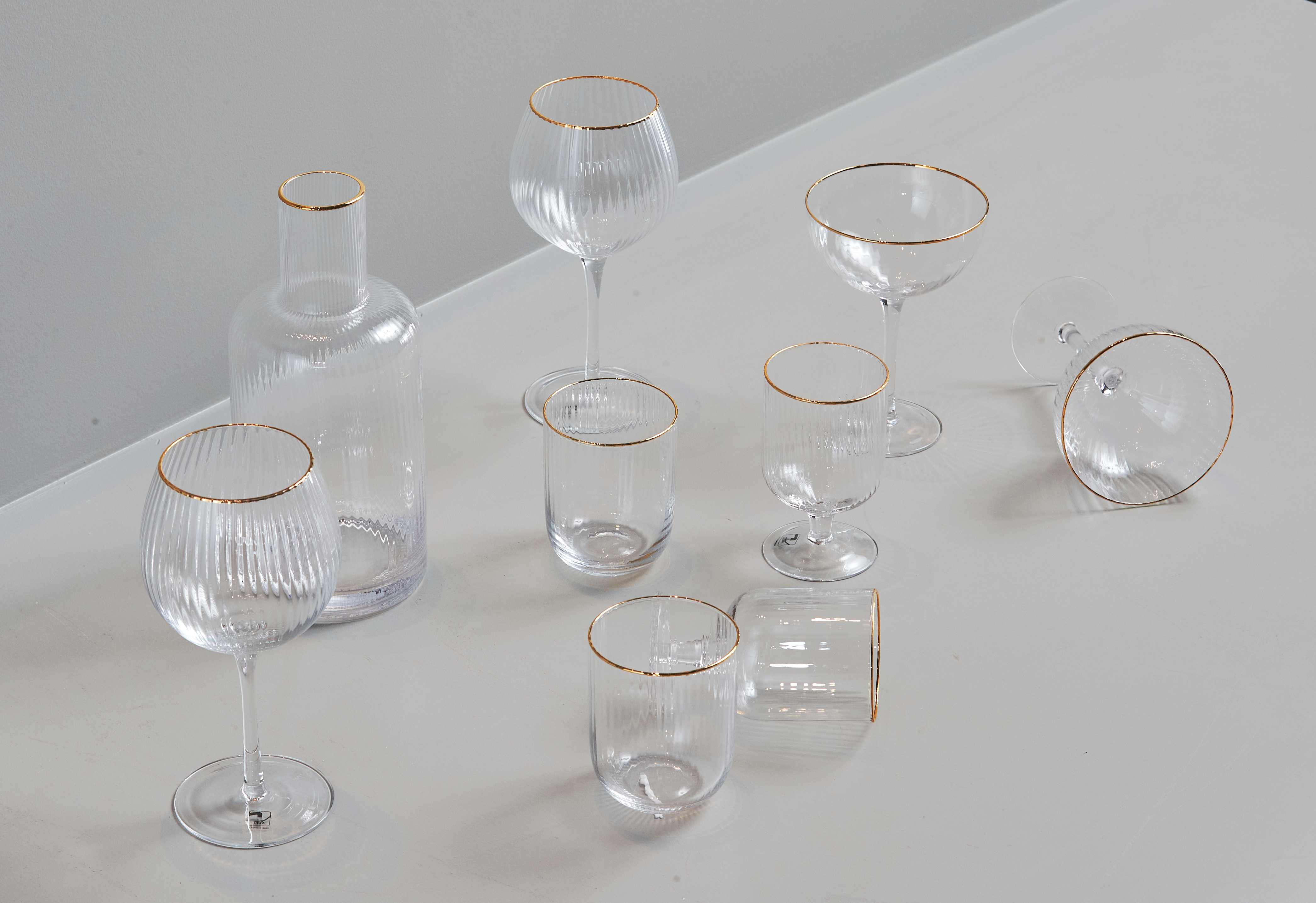 Tumbler Palermo drikkeglas guldfarvet, 35cl - 4stk.